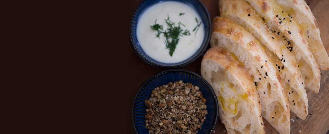 Turkish Bread drizzled with olive oil